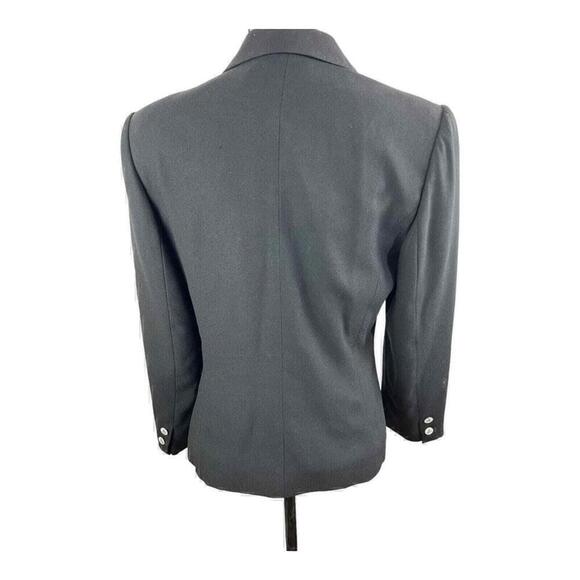 Women's Kasper & Company ASL Lined Jacket Black Double Breasted Blazer Size 8 - Picture 3 of 5